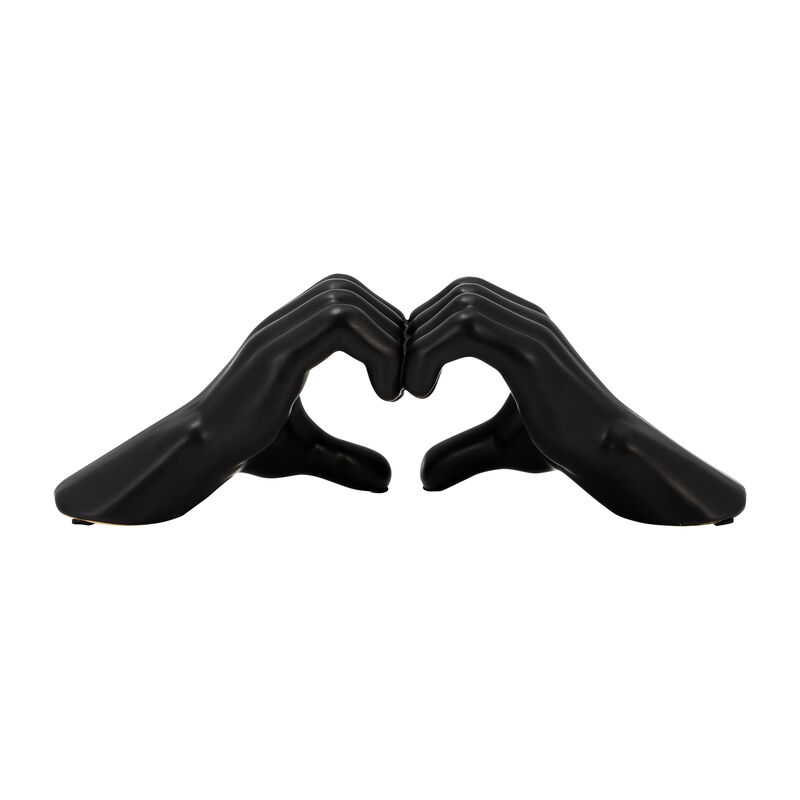 5" Hand-heart, Black image number 3