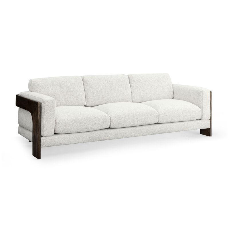 Elyn Cream Boucle Sofa image number 0