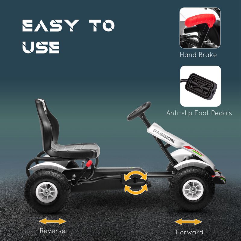 BreeBe Kids Ride On Pedal Go Kart with Sharp Steering image number 4