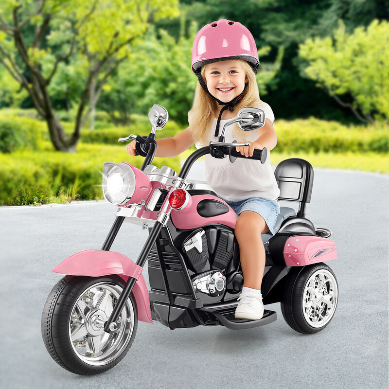6V Toddler Electric Ride-On Bike with 3 Wheels, Horn and Front Headlight image number 1