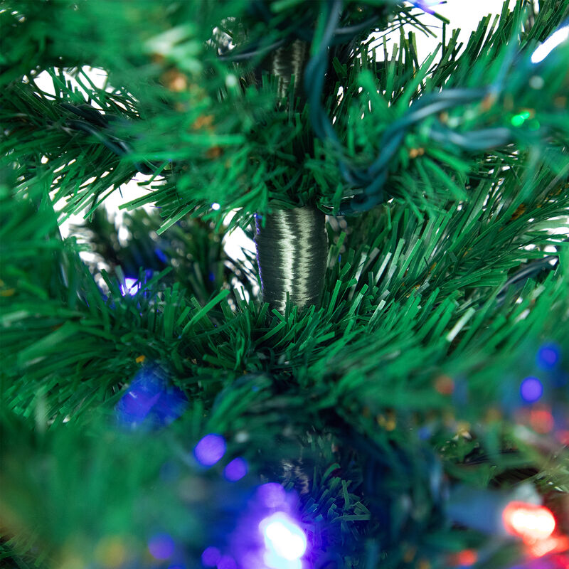 6' Pre-Lit Medium Mixed Classic Pine Artificial Christmas Tree  Multi Color LED Lights image number 7