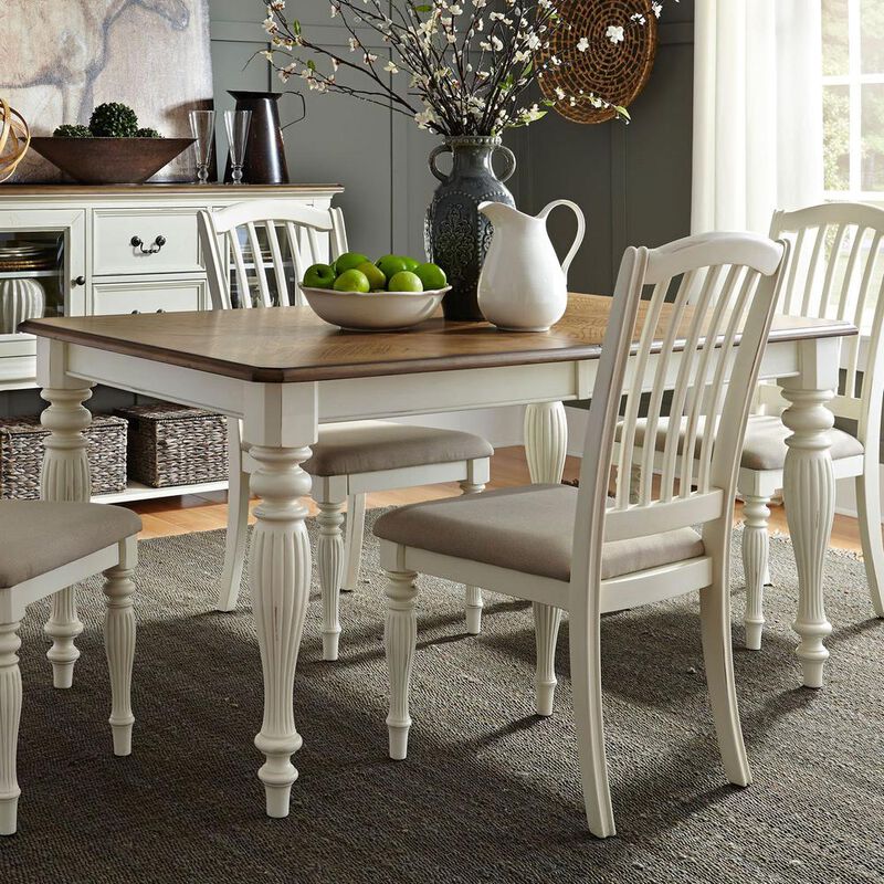 Liberty Furniture Cumberland Creek Rectangular Leg Table in Nutmeg image number 4