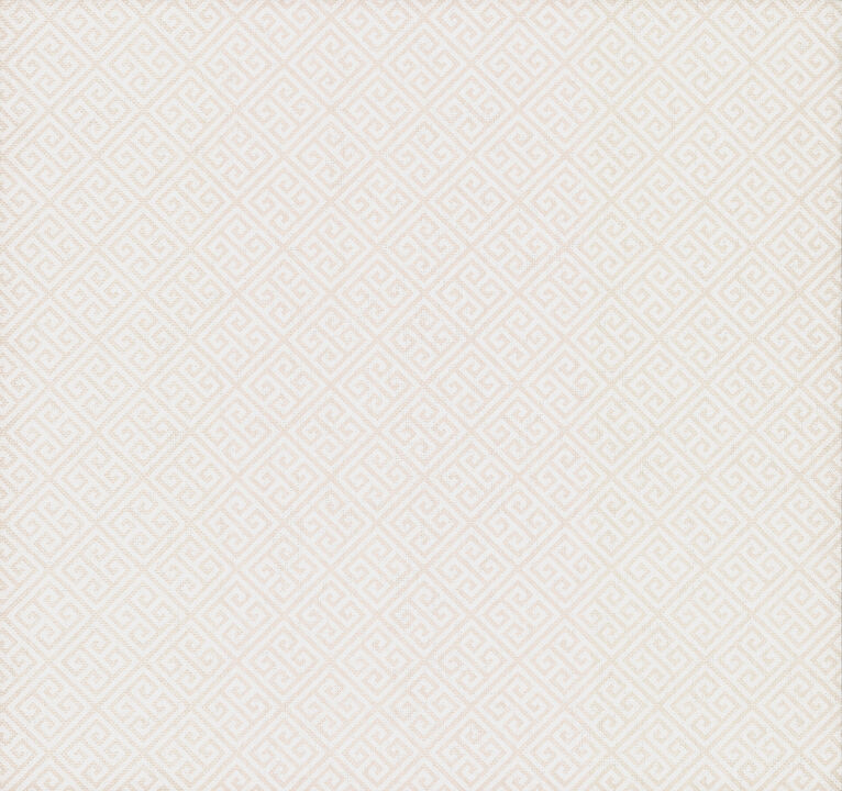 Grecian Geometric Pearl & White Wallpaper