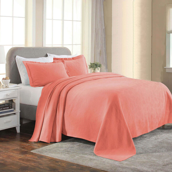 Lightweight Cotton Bedspread Set with Matching Shams