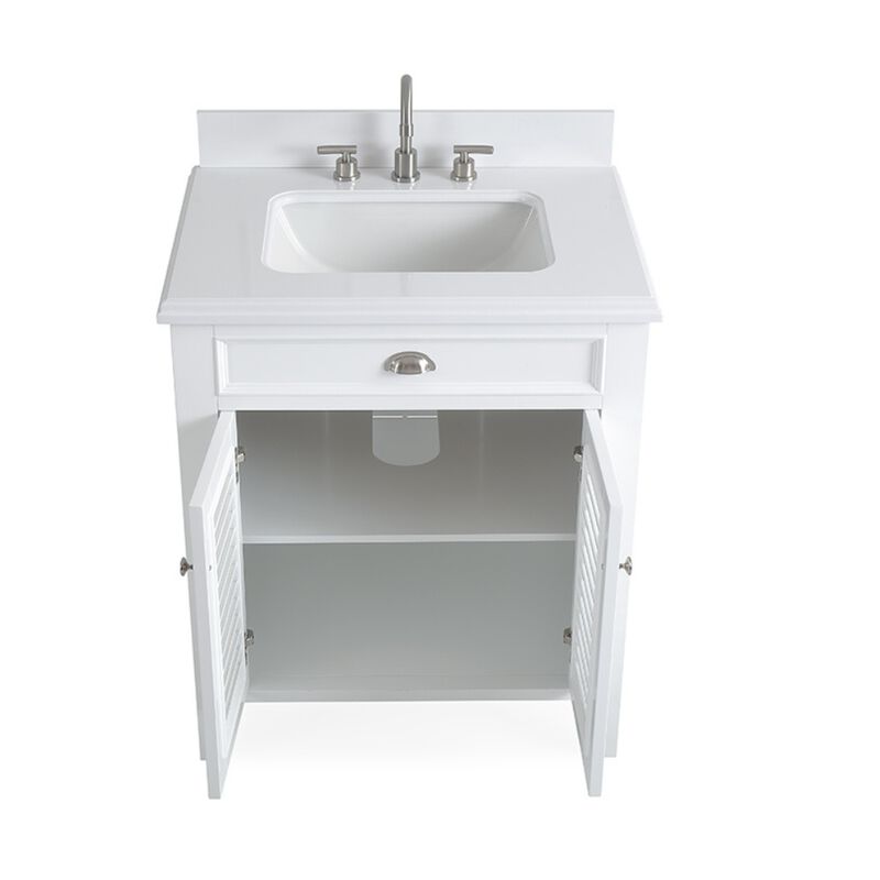 30 Inch Contemporary Style White Kalani Bathroom Vanity (Variant) image number 2