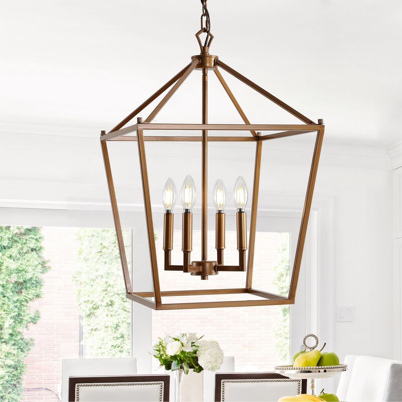PagodaBulb Lantern Metal LED Pendant