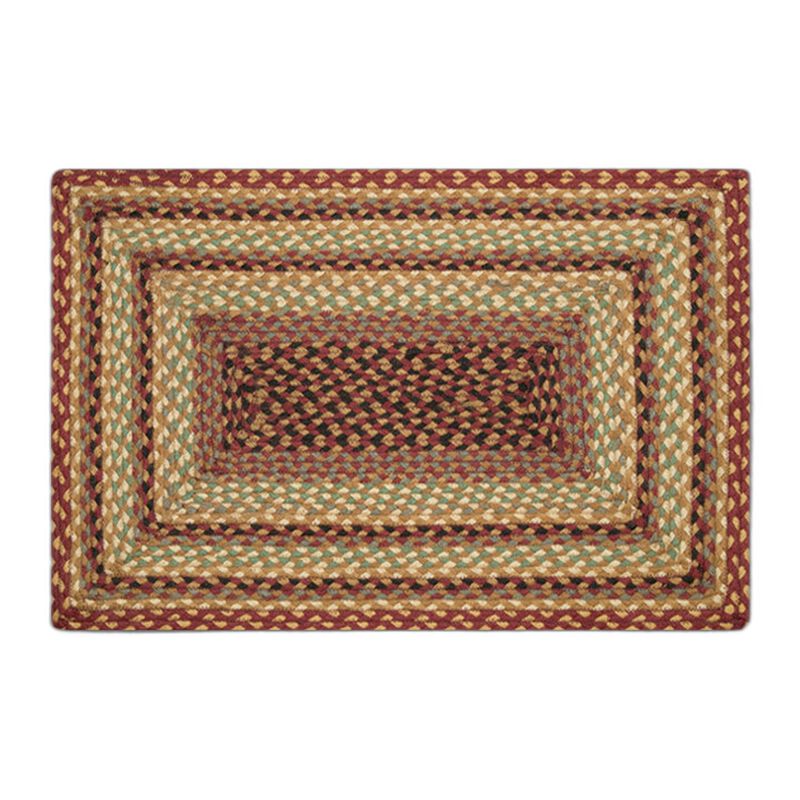 Earth Rugs Rc-357 Burgundy Gray Cream Oblong Braided Rug 20 X 30 image number 0