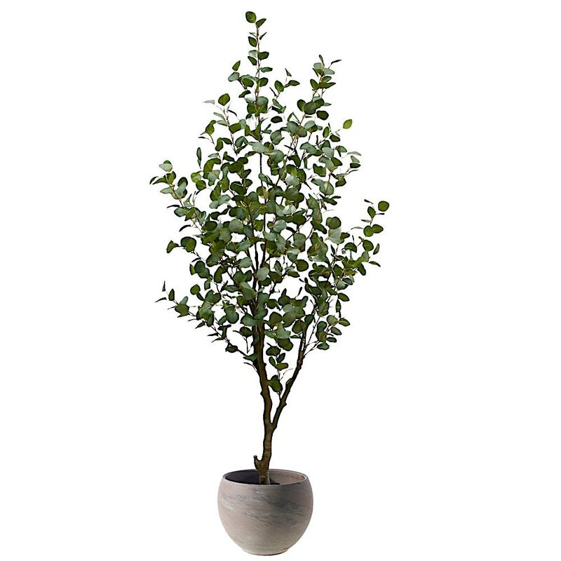 7' Artificial Eucalyptus Tree image number 8