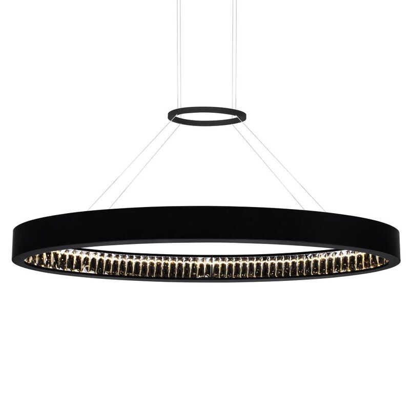 Rosalina LED Chandelier With Matte Black Finish