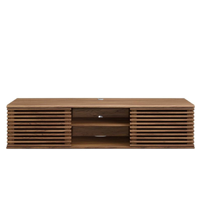 Render 60" Wall-Mount Media Console TV Stand-Benzara image number 2