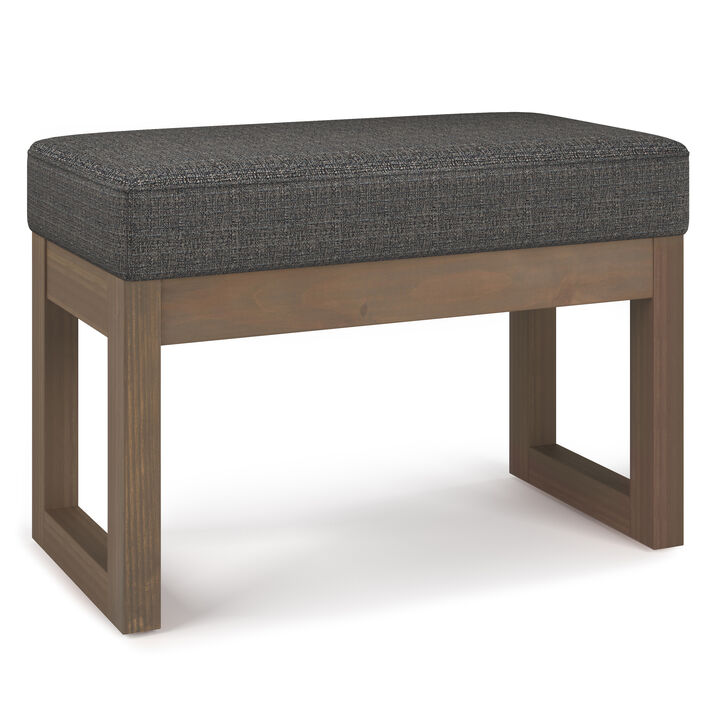 Milltown 26 in Wide Rectangle Footstool Small Ottoman Bench