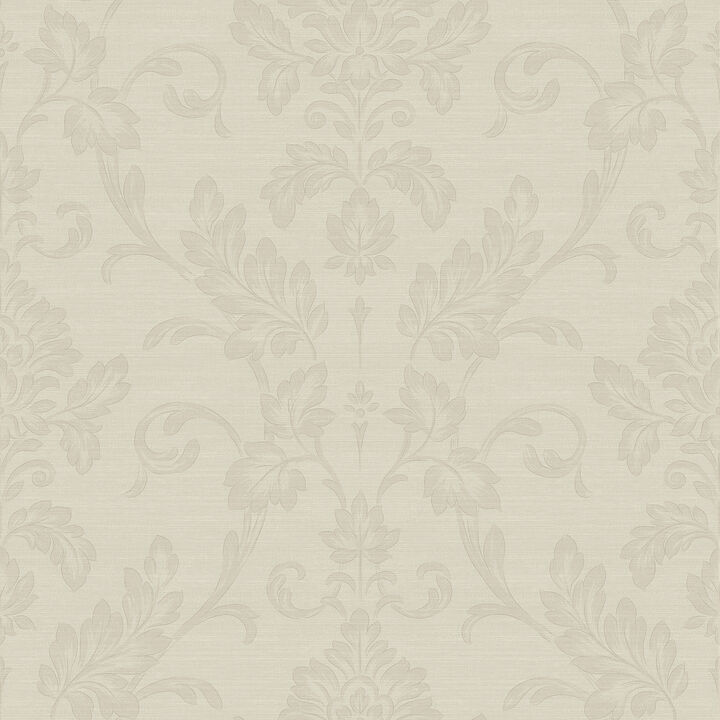 Antonella Rose Gold Scroll Wallpaper