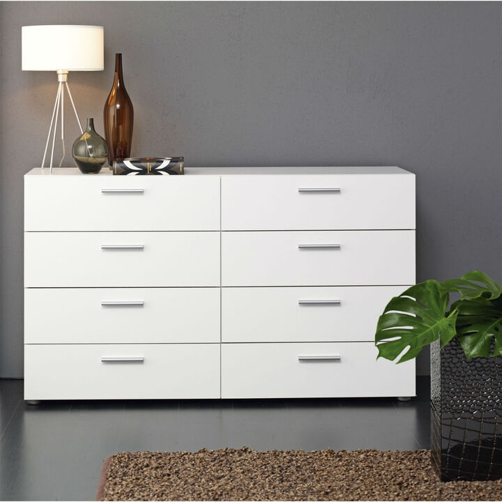 Modern 8-Drawer Double Dresser for Bedroom Storage and Organization