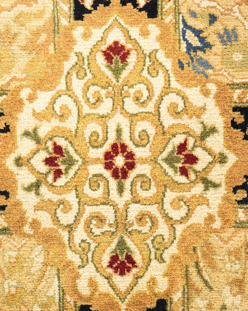Mogul, One-of-a-Kind Hand-Knotted Area Rug  - Yellow, 8' 1" x 8' 4"