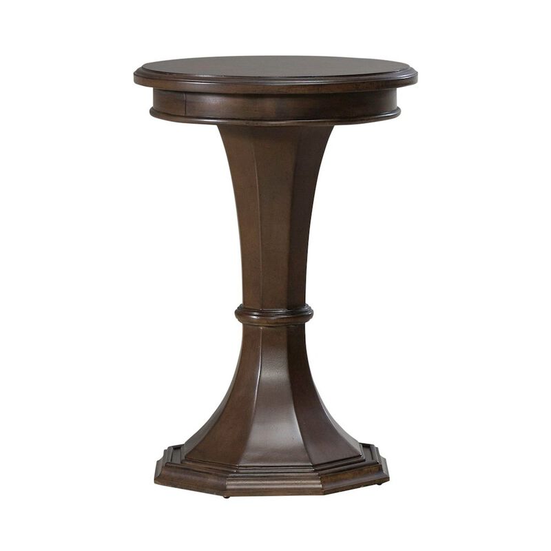 Liberty Furniture Arden Road Living Room Round Chairside Table  - Satin Cherry image number 0