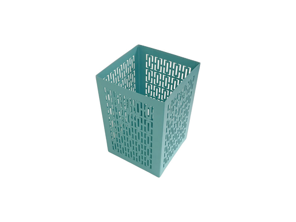 Breeze Block Metal Container-Turquoise
