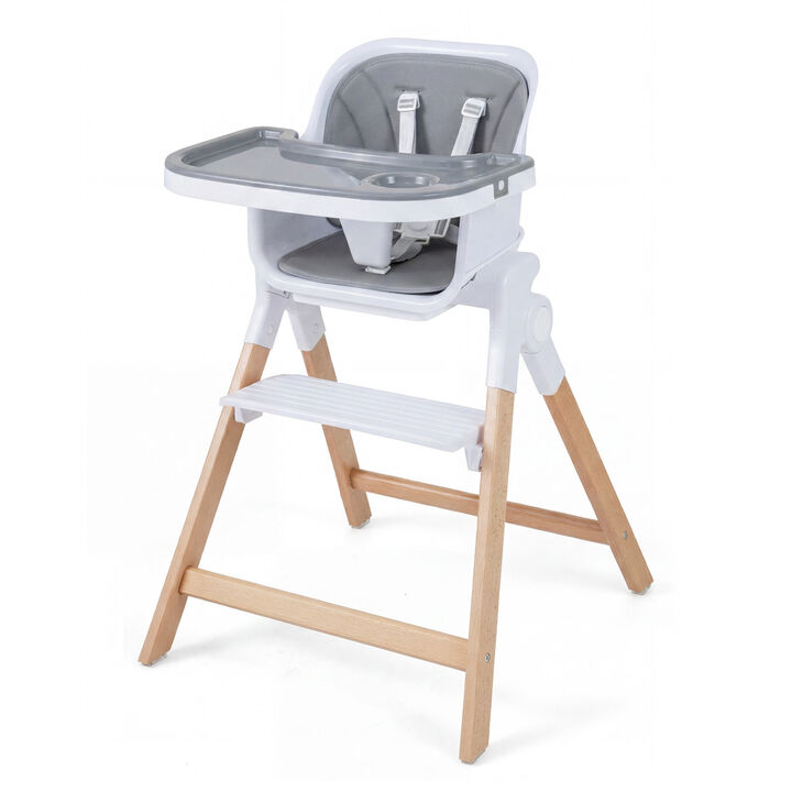 4-in-1 Baby High Chair with Removable Adjustable Feeding Tray