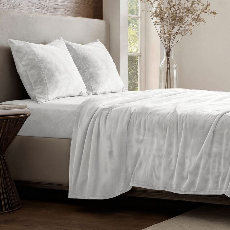 Velvety Soft Microplush Fleece Sheet Set image number 4