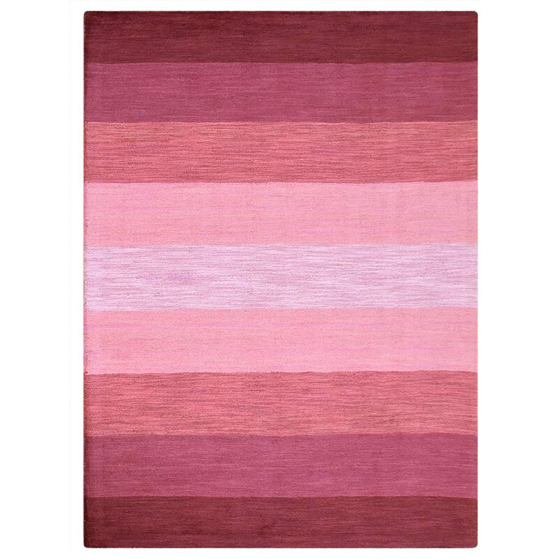 RUGSOTIC CARPETS HAND TUFTED WOOL ECO-FRIENDLY AREA RUGS  - 5'x7'6'', Rectangle Shape, Red, Contemporary Modern Design, High Pile Thick Handmade Area Rugs for Living Room, Bed Room (K03105)