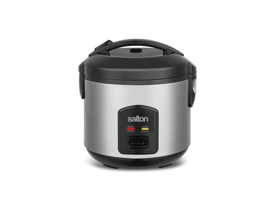 Salton RC2027 Automatic Rice Cooker 8 Cups Stainless Steel