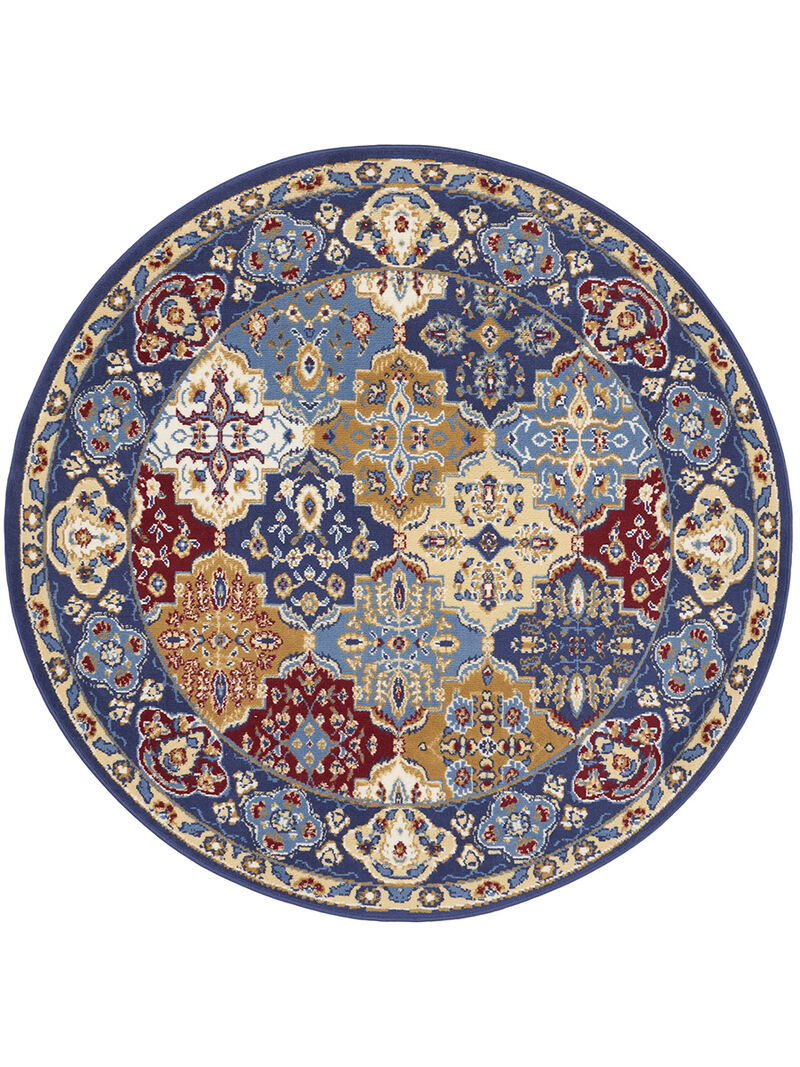 Grafix GRF31 Multicolor 5'3" x Round Rug