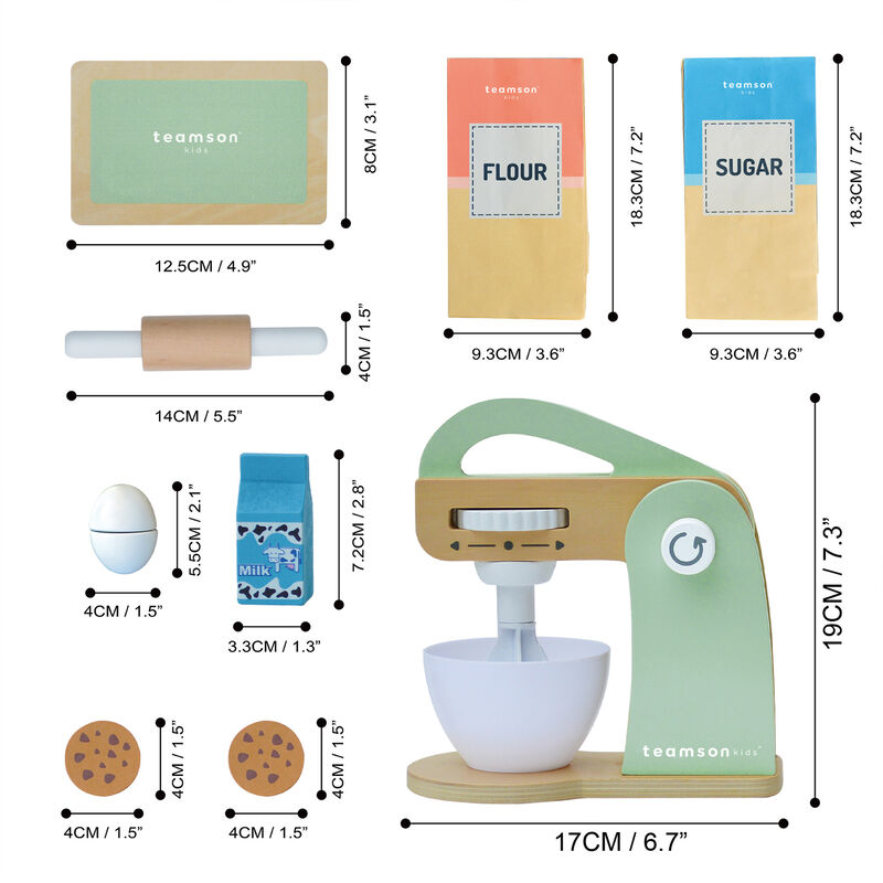 Little Chef Frankfurt Mixer Play Kitchen Accessories, Green image number 4