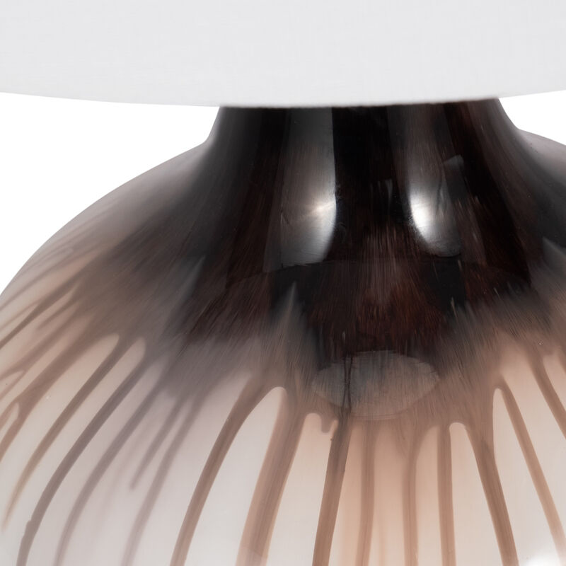 Glass 26" 2-Tone Bottle Table image number 4