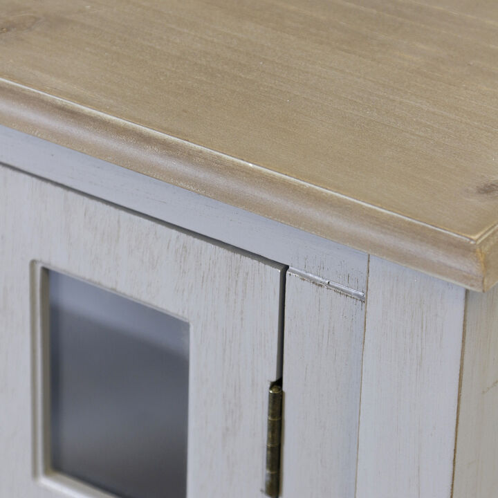 Light Gray Wooden Console