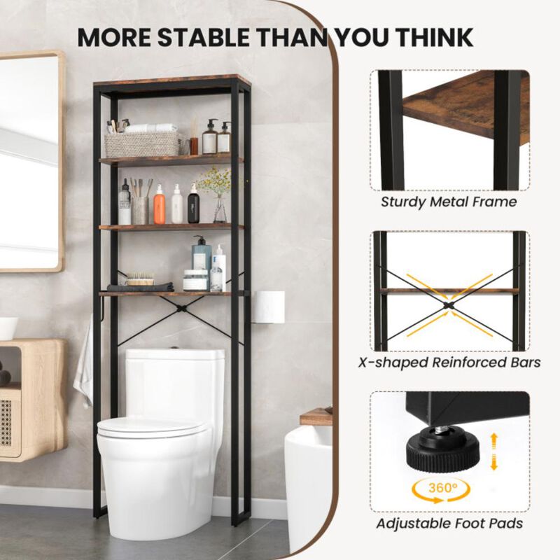 Hivvago 4-Tier Freestanding Over the Toilet Storage Rack