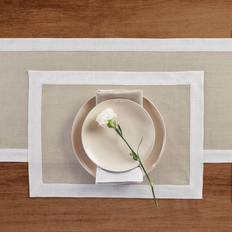 Christmas Linen Placemats 14 x 19 in Set of 4 - Festive Edge, Solino Home