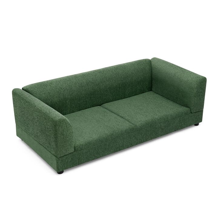 Dog Sofa for Medium Large Dog, Rectangular Design with Backrest, Armrests, Soft Cushion