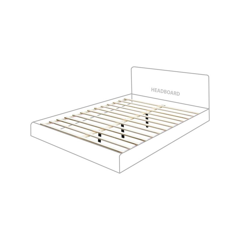 Meridian Furniture Casa Cream Vegan Leather Queen Bed