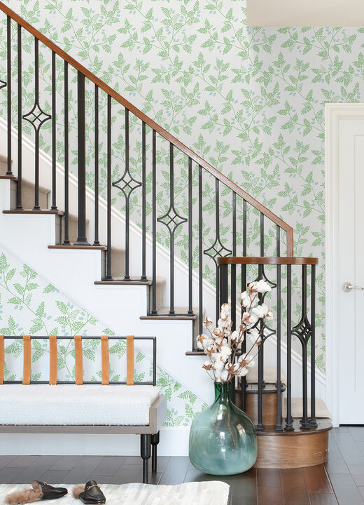 Ardell Light Green Botanical Wallpaper