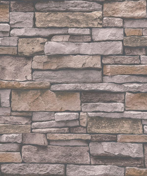 The Bricks And More Sandstone Splendour Motif Beige Wallpaper BB51135