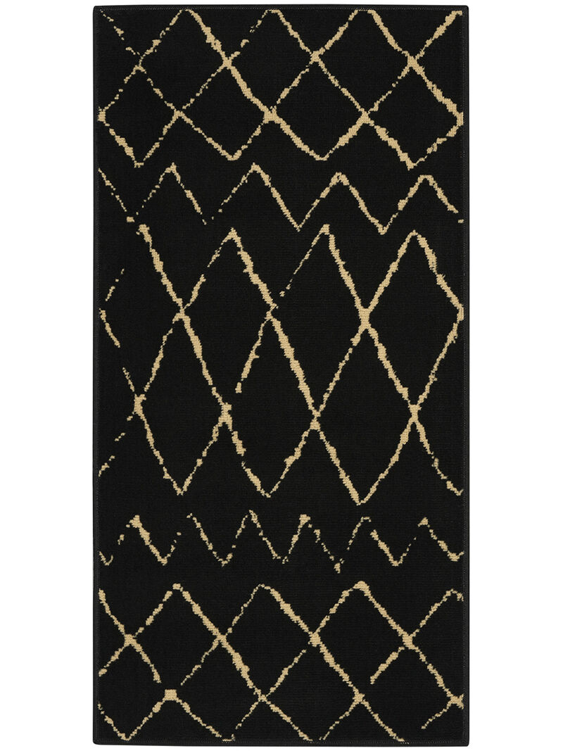Grafix GRF04 Black 2'3" x 7'6" Rug