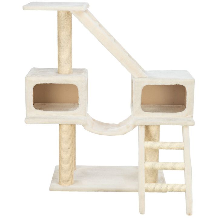 TRIXIE Malaga Sisal 3-Level Cat Tree with Scratching Posts, Condos & Ladders