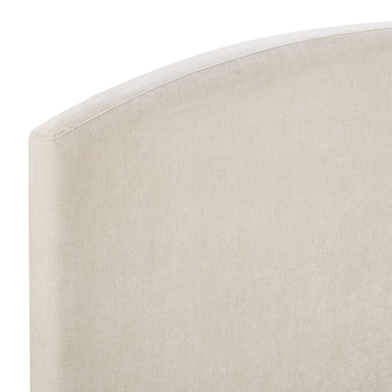 Leah Cream Performance Chenille Queen Bed image number 6