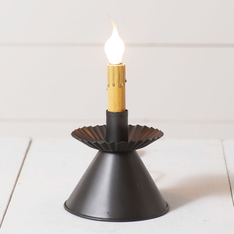 Smokey Black Cone Accent Table Lamp 725in Indoor Corded Light E12 Socket image number 2