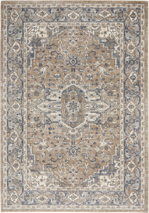 Quarry QUA05 Beige/Gray 3'9" x 5'9" Rug