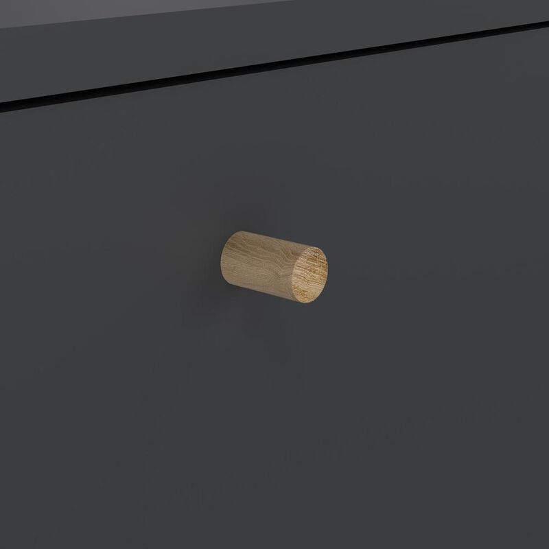 Tvilum Bodo 3 Drawer Shoe Storage Cabinet, Matte Grey