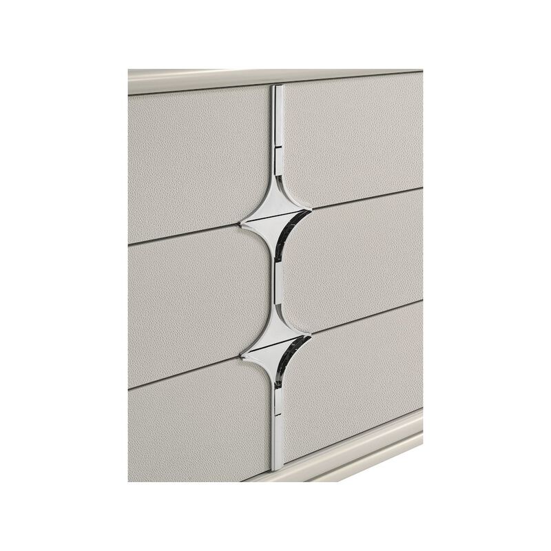 Coaster Co. of America Olivia 6-drawer Dresser and LED Mirror Pearl White image number 3