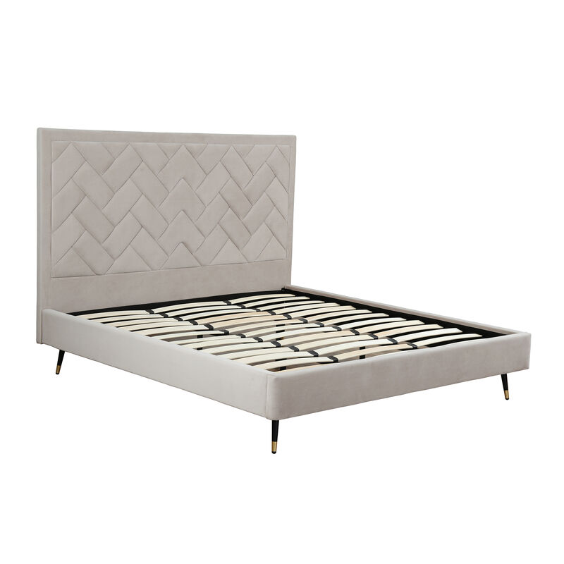 Crosby Beige King Bed