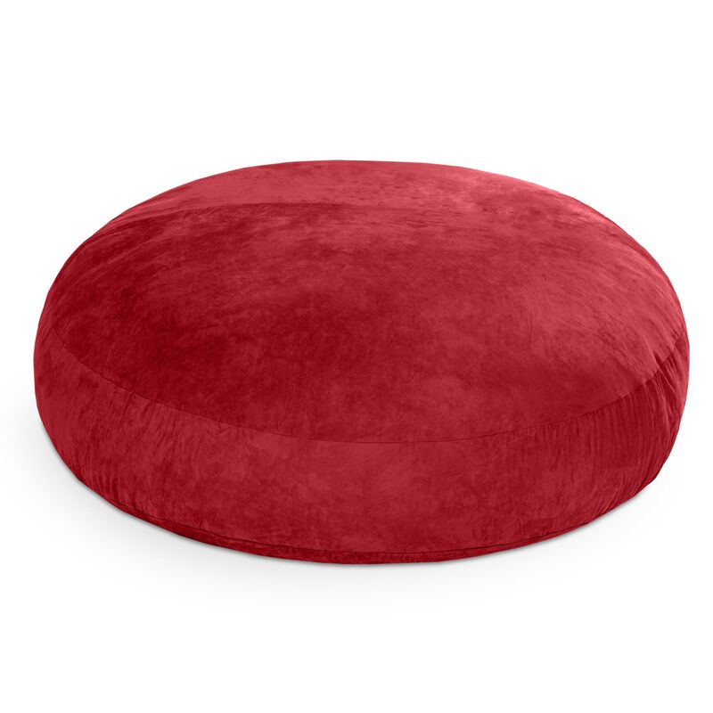 HomeRoots 72" Cinnabar Microsuede Bean Bag Chair image number 2