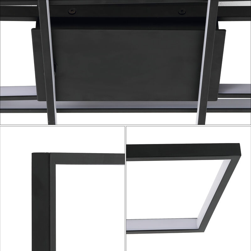 Palco Contemporary Minimalist Metal Adjustable Dimmable Geometric Integrated LED Flush Mount