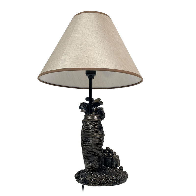 Golf Lovers Tee Light Golf Bag Table Lamp w/Decorative Shade image number 3