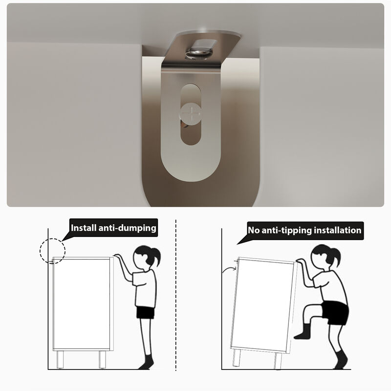 FUFU&GAGA Pure White Storage Cabinet with Doors and Drawers, Handleless Design, Vertical Wave Texture, Painted Craftsmanship, Ultra-Thick Shaped Fronts, (61 in. W x 15.8 in. D x 29.5 in. H), White