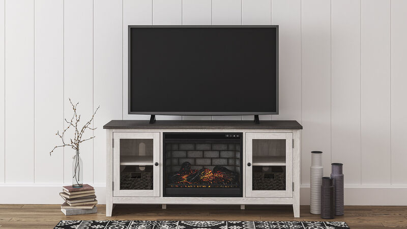 Dorrinson 60" TV Stand with Electric Fireplace image number 1
