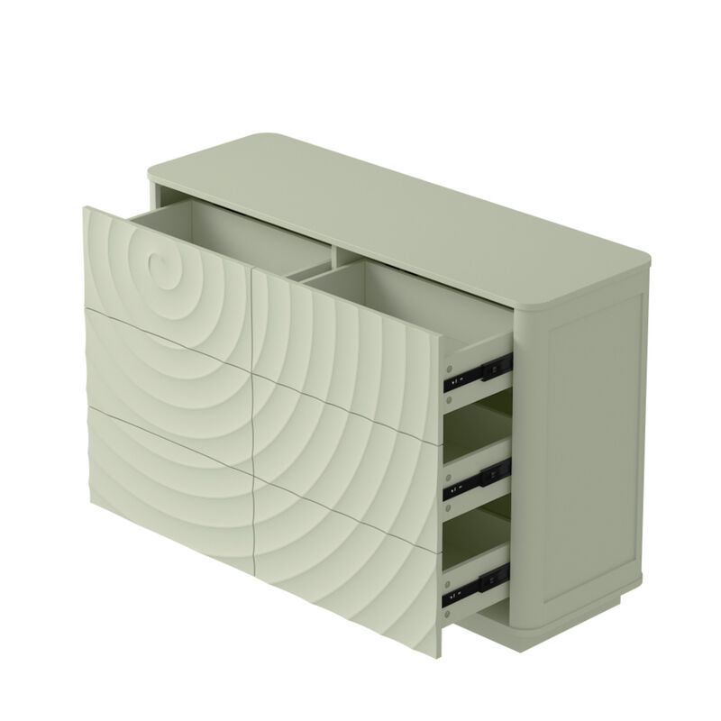 Vudnox 6 Drawer Dresser image number 4