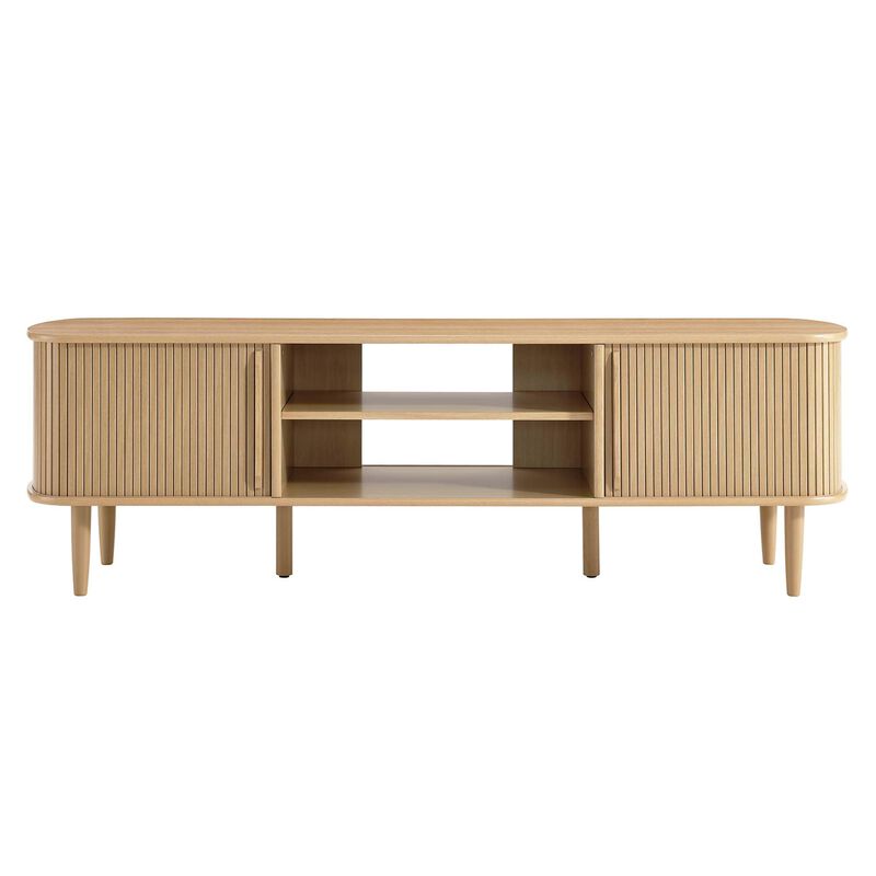 Modway EEI-6795-OAK Contour Wood, Oak, 63" TV Stand image number 5