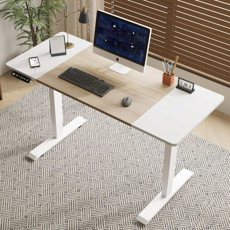 GOODSILO Electric Standing Desk with Height Adjustable Feature for Home and Office Modern Computer Table Gaming Desk image number 3